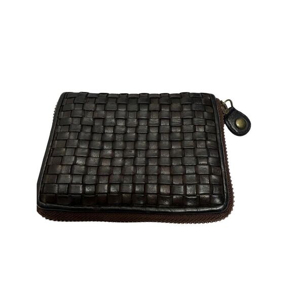 Ashwood Small Leather Dark Brown Zip Wallet - Picture 2 of 5